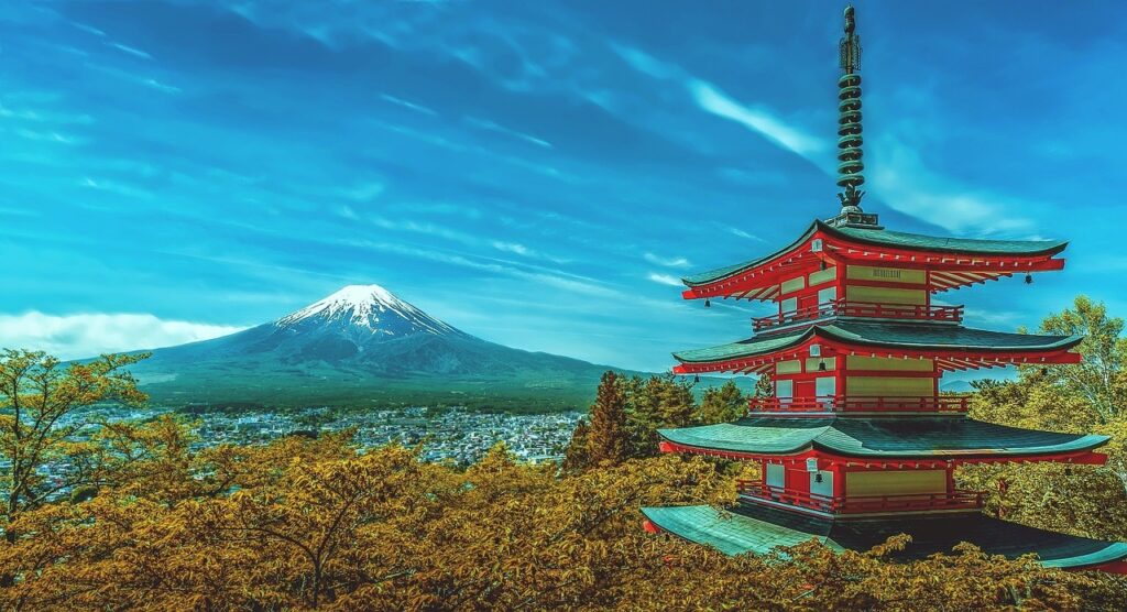 japan, pagoda, fuji, volcano, fuji volcano, snow fall, hour, japan, japan, japan, japan, japan, fuji